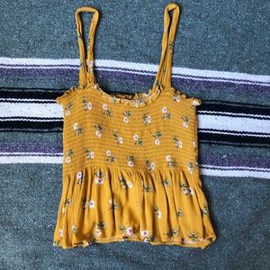 YELLOW FLOWER TOP - American Eagle Blouse 🌻🌼